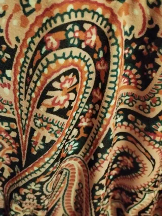 Camisa Morgan Paisley Encaje Negro Rosa Talla XS