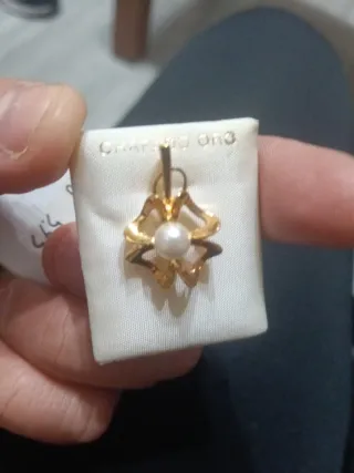 Medalla perro chapado oro