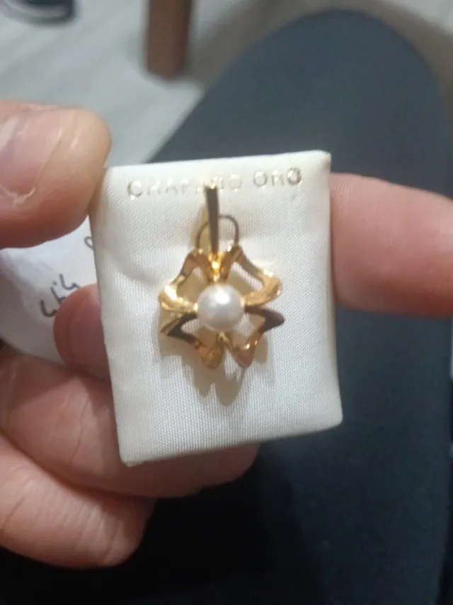 Medalla perro chapado oro