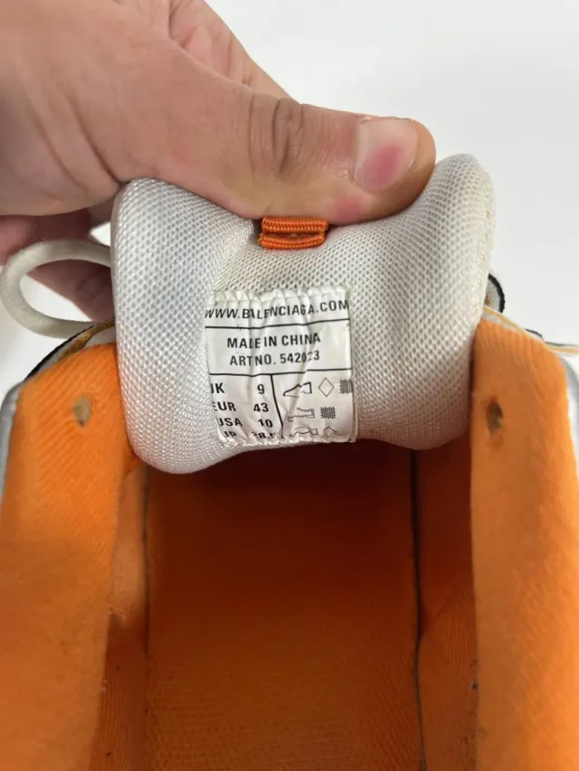 Balenciaga Track Sneakers Naranja Blanco
