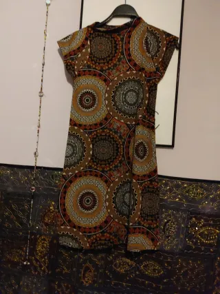 Vestido estampado geométrico