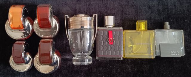 LOTE 21 FRASCOS DE COLONIA VACIOS DE VARIAS MARCAS