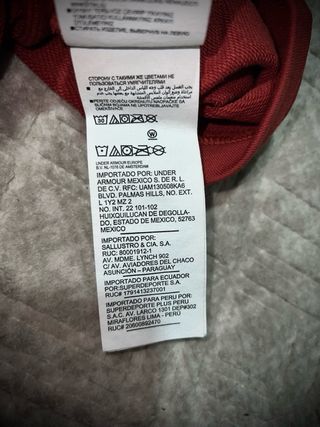Under Armour Camiseta Manga Corta Roja