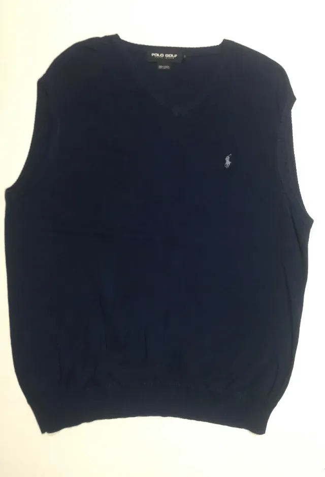 Colete Polo Golf Ralph Lauren Tamanho L Azul