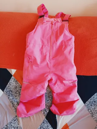 Pantalón de nieve infantil rosa talla de 2a4años