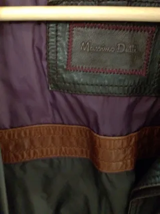 Chaqueta de cuero Massimo Dutti Hombre