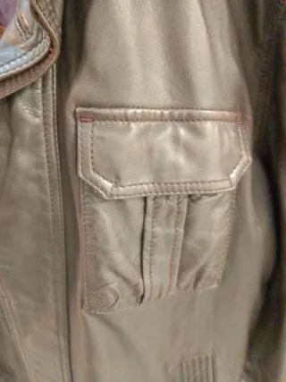 Chaqueta de cuero Massimo Dutti Hombre