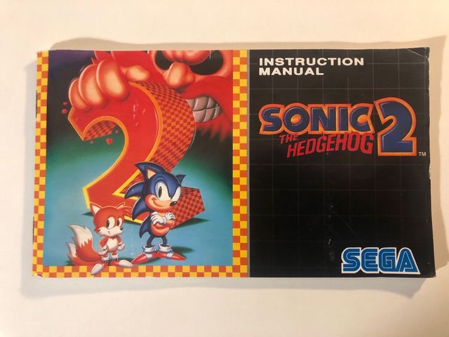 Manuale Sonic 2 Megadrive Sega