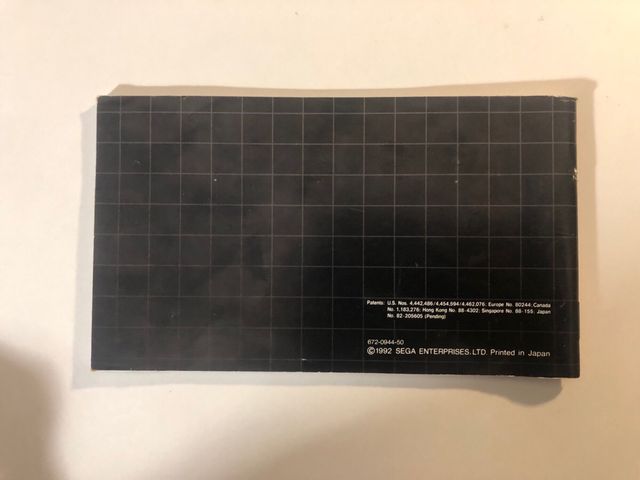 Manuale Sonic 2 Megadrive Sega