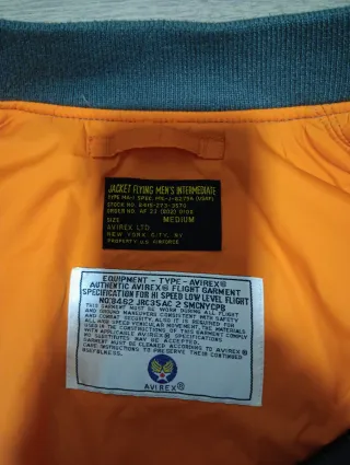 Chaqueta Bomber AVIREX F-86A 23FG