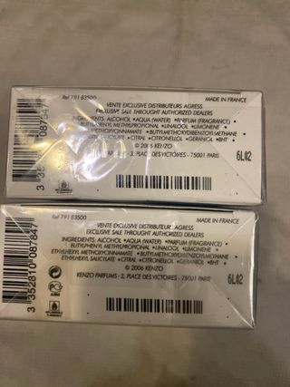 Lote 2 Perfumes L'Eau Kenzo Pour Femme 100ml