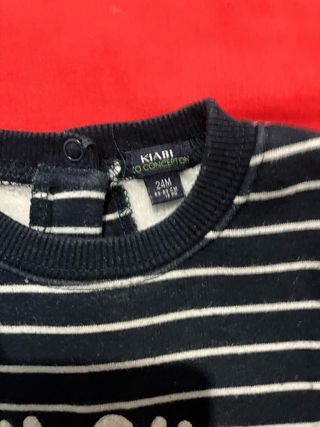 Sudadera Kiabi rayas 24 meses