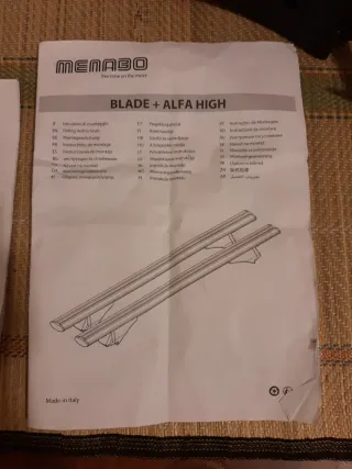 Barras de techo MENABO BLADE+ALFA HIGH