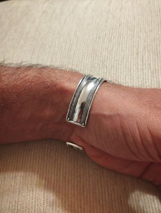 Pulsera Brazalete Étnico Turquesa y Coral