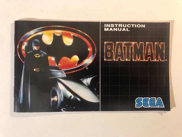 Manuale Batman Megadrive SEGA