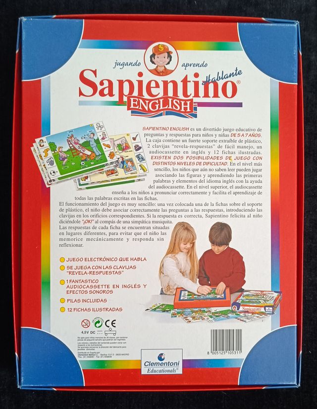 JUEGO DE MESA SAPIENTINO ENGLISH CLEMENTONI