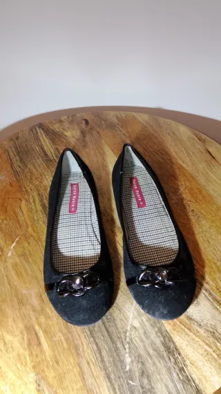 Zapatos planos Dulce Rubio negros