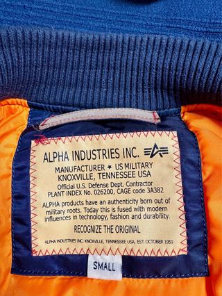 Chaqueta Bomber Alpha Industries NASA