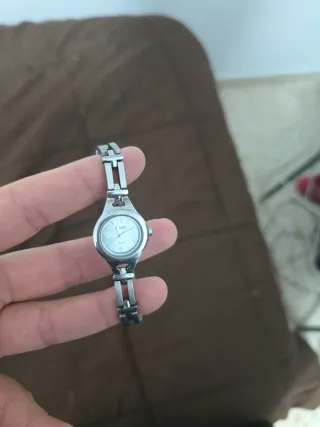 Reloj  Plata y Blanco