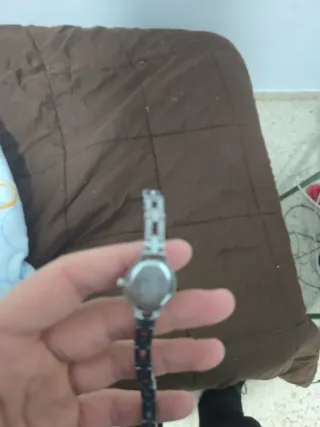 Reloj  Plata y Blanco