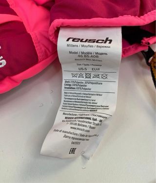 Manoplas Reusch Bebé/Niños Rosa talla S