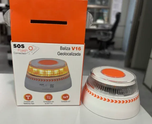 Baliza V16 geolocalizzata omologata DGT 2026