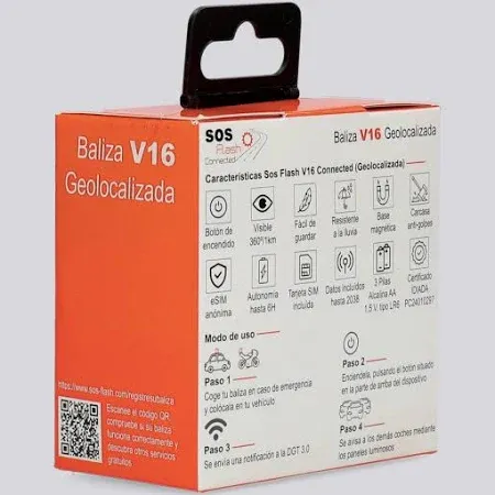 Baliza V16 geolocalizzata omologata DGT 2026