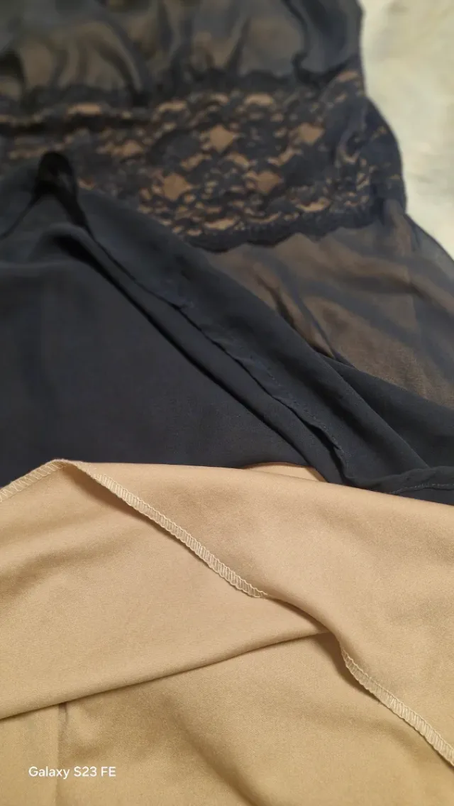 Vestido de cóctel negro y marrón