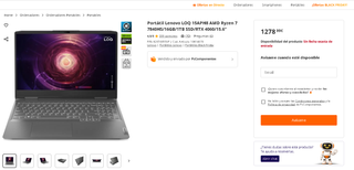 Portátil Lenovo LOQ 15APH8 AMD Ryzen 7 7840HS/16GB