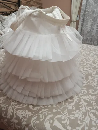 Cancán de niña La Llar del fil blanco talla 70