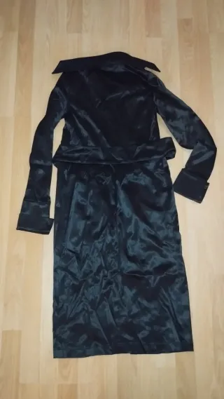 Chaqueta Blanco Raso Negra Mujer