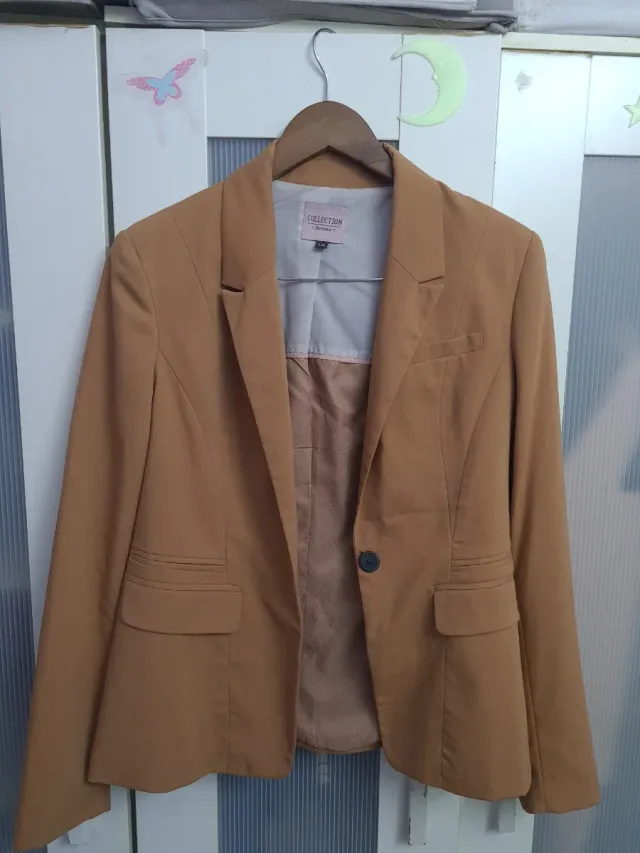 Casaco Americana Bershka Tamanho L Marrom