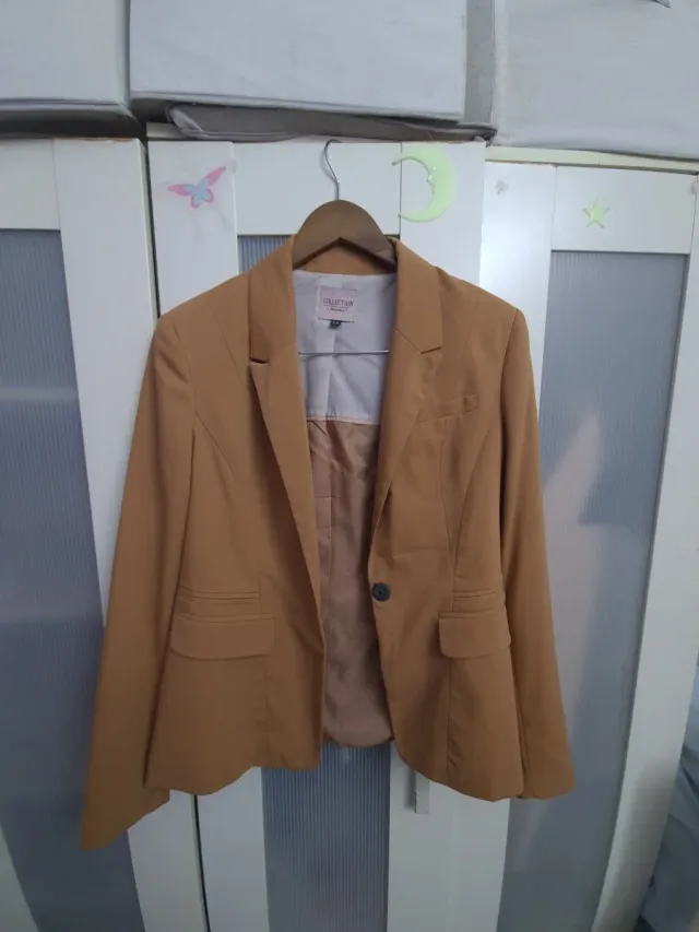 Casaco Americana Bershka Tamanho L Marrom