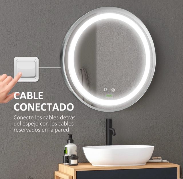 Specchio da Bagno Rotondo LED