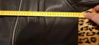 Chaqueta Cuero Mujer Zara Negra