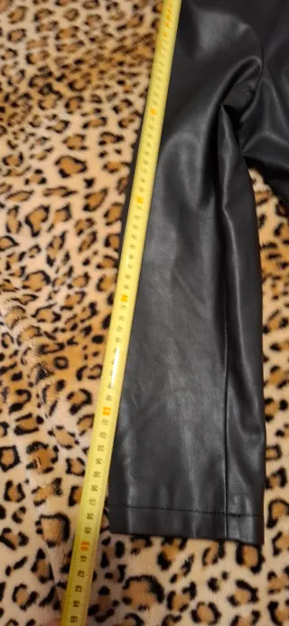 Chaqueta Cuero Mujer Zara Negra