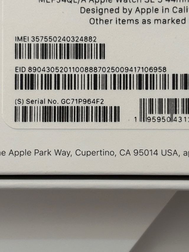 Apple Watch SE 3 Nero/Grigio Siderale