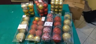 Addobbi Natale 75 Palline Oro e Rosse