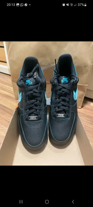 Nike Air Force 1 LV8 Un-Tiffany Negro/Turquesa