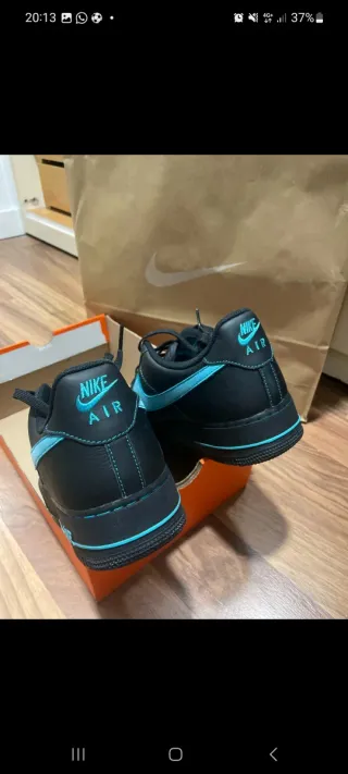 Nike Air Force 1 LV8 Un-Tiffany Negro/Turquesa