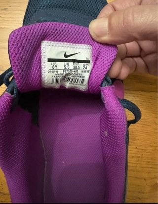 Tenis Nike Azul y Rosa