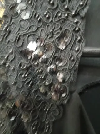 Vestido fiesta negro lentejuelas