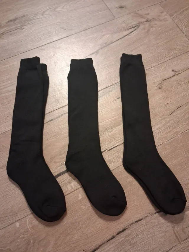 3 paia calzini invernali unisex neri