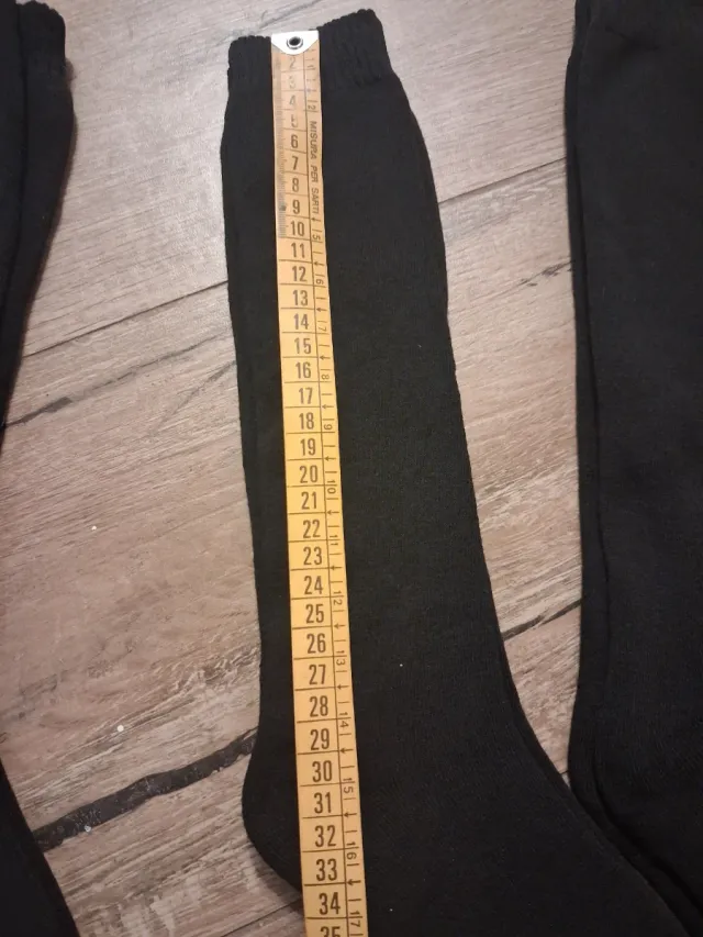 3 paia calzini invernali unisex neri