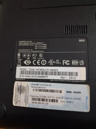 Ordenador Portátil Negro/Gris