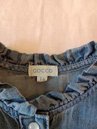 Camisa vaquera niña Gocco. Talla 7-8