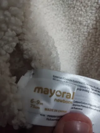 Giacca Mayoral 6/9 mesi double face