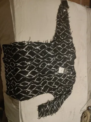 Vestido fiesta lentejuelas Zara