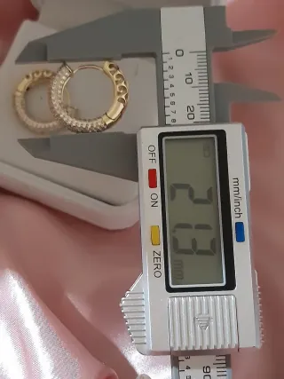 Pendientes Aro Chapado Oro Circonitas