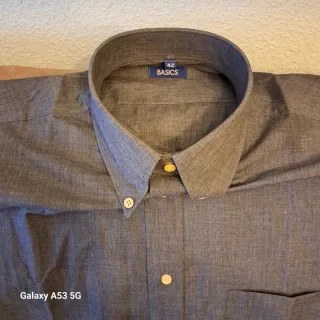 Camisa BASICS gris talla L